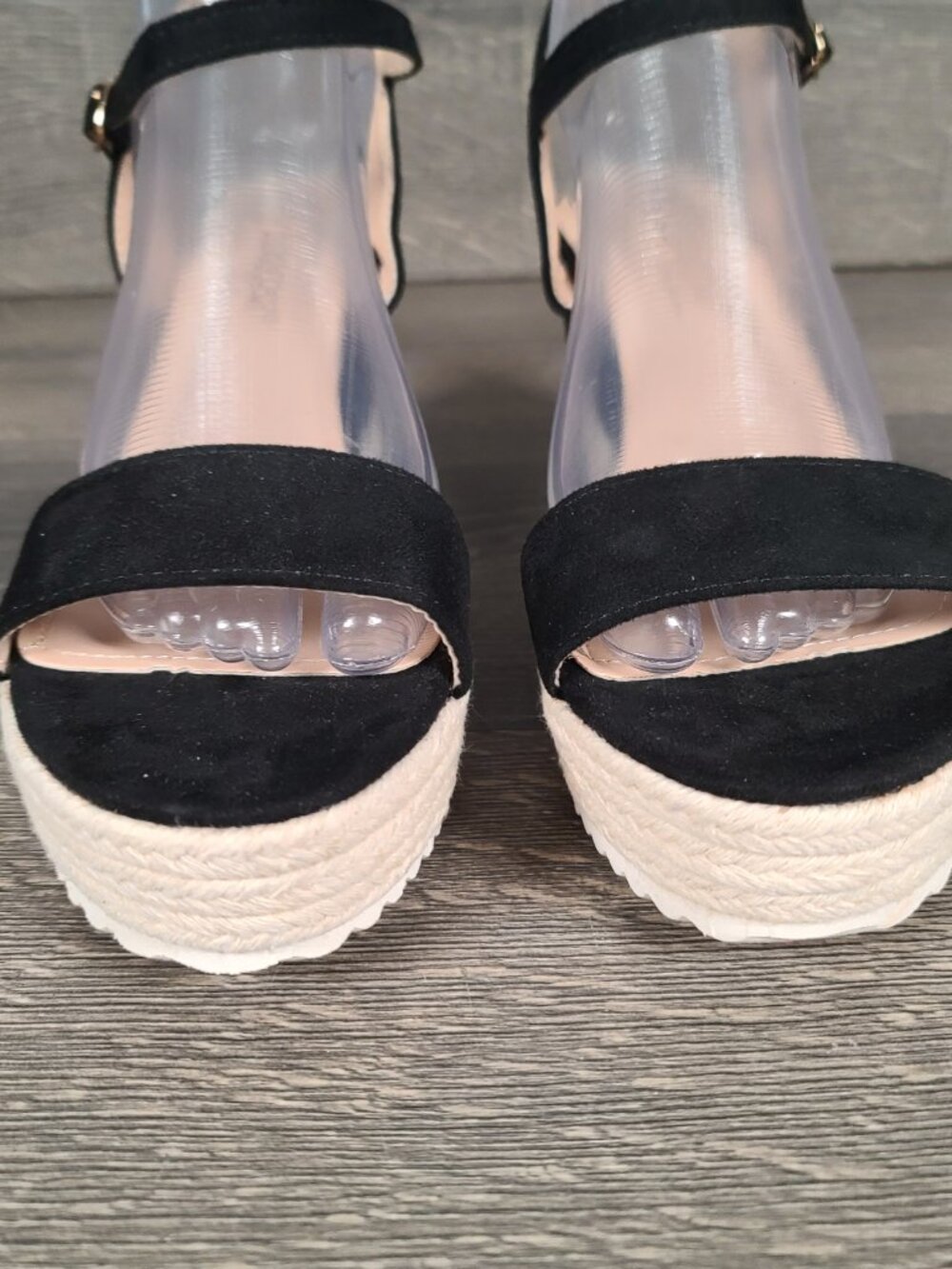 DBDK Fashion Wedges Women's Size 10 Heel Platform Shoes Black - Picture 7 of 12